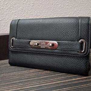 Black leather Coach wallet